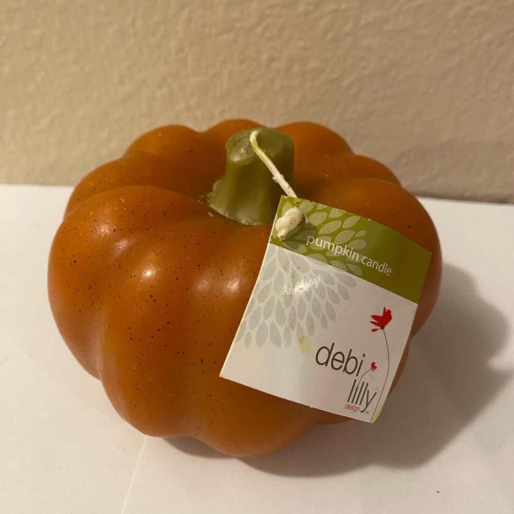 Pumpkin candle